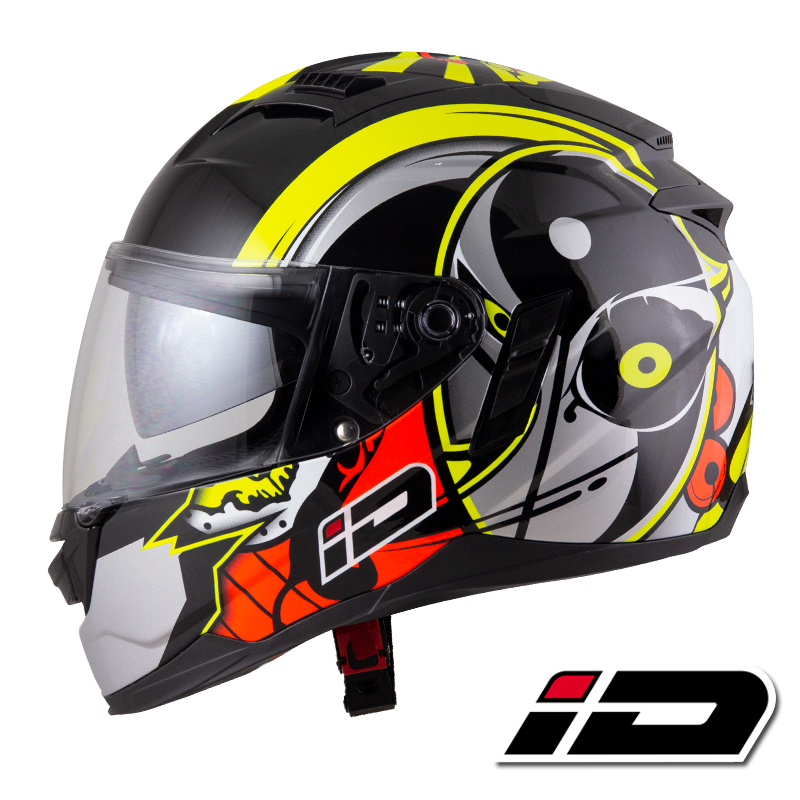 ID HELMET SPYDER D3 MATT BLACK CHROME VISOR